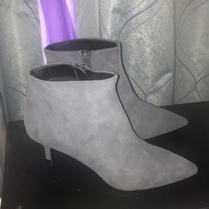 Aersoles grey suede booties. Brand new